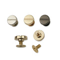 10mm Slotted Round Solid Plane Screws Rivet Handmade Leather Goods Bags Decorative Buckles Foot Bottom Screws for Bags
