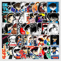50Pcs New Detective Conan Vinyl Graffiti Stickers for Boy Laptop Notebook Refrigerator Waterproof Custom PVC Label