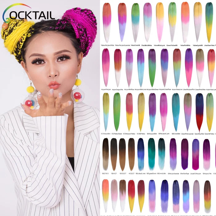 Dropshipping Crochet Braid Hair Extensions Bulk Trade Private Label That on Sale Crystal Braid Extension