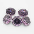 Manufacture Stock Wholesale Colored Rose Cut Deep Purple Octagonal Synthetic Gemstone Zircon