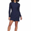 Customize Manufacturer Long Sleeve Fitted Essential Knee Length Women Golf Dress for Sports