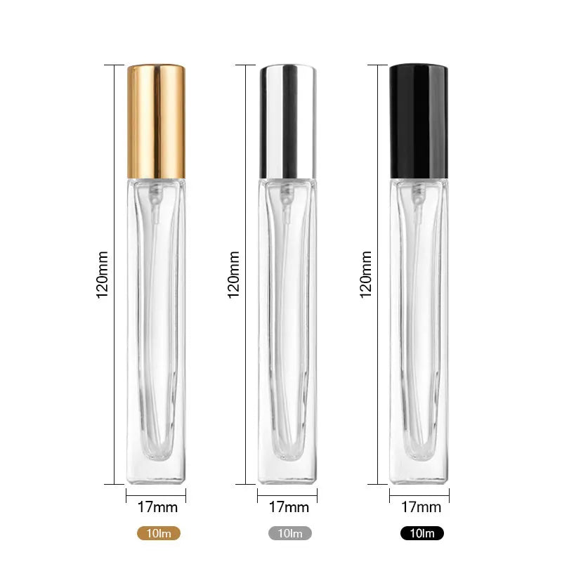 Wholesale Modern 10ml & 5ml Mini Glass Refillable Perfume Sample Bottles OEM Low Price Oil Clear Empty for Skin Care Cream
