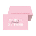 Luxury Custom Printed Thank You Cards Small Business Wedding Paper Greeting Card/Postcard Featuring Company's Logo Metallic Foil