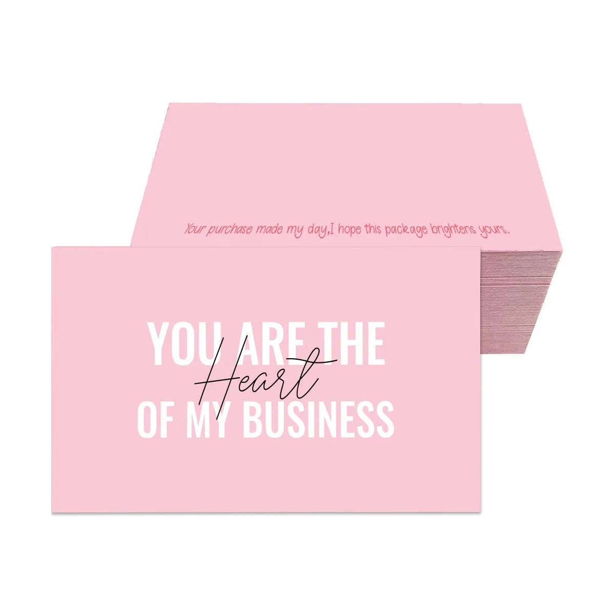 Luxury Custom Printed Thank You Cards Small Business Wedding Paper Greeting Card/Postcard Featuring Company's Logo Metallic Foil