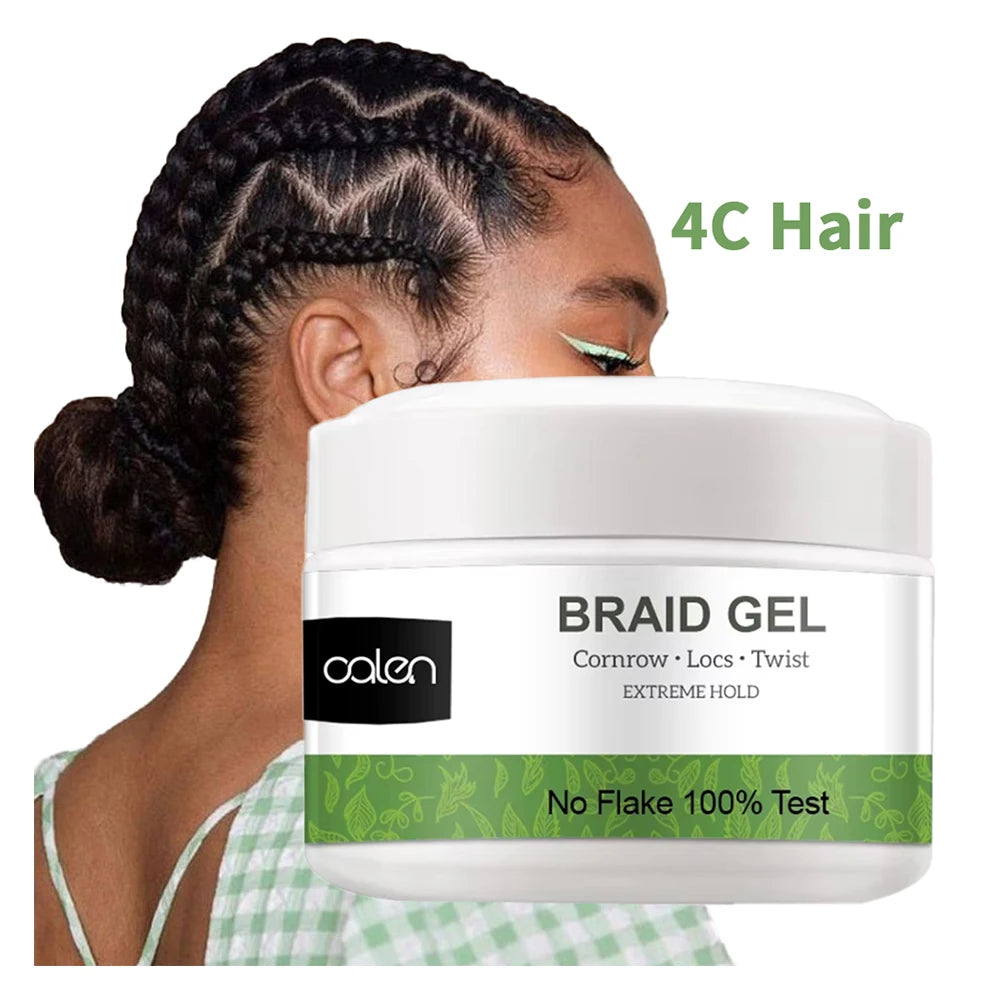 OEM Big Size Extra Hold Loc Twist Conditioning Shining Braid Gel Organic Strong Hold Hair Styling Gel
