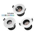 Factory Ultra Anti-Glare Ip44 Cri80/90/97 Aluminum Housing Dimmable Down Light 10W Rotatable Recessed Led Downlight
