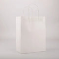 Wholesale Kraft Paper Gift Bag with Logo White Brown Carrier Printed Packaging Classic Style for Promotion