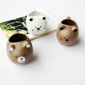 Mini Table Succulent Plants Ceramic Vase Cute Cartoon Little Bear Thumb Home Decor Flower Pots