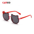 High Quality Promotion Sun Glasses Kids Cat Frame Custom Children  Round Frame Flower Kid Sunglasses