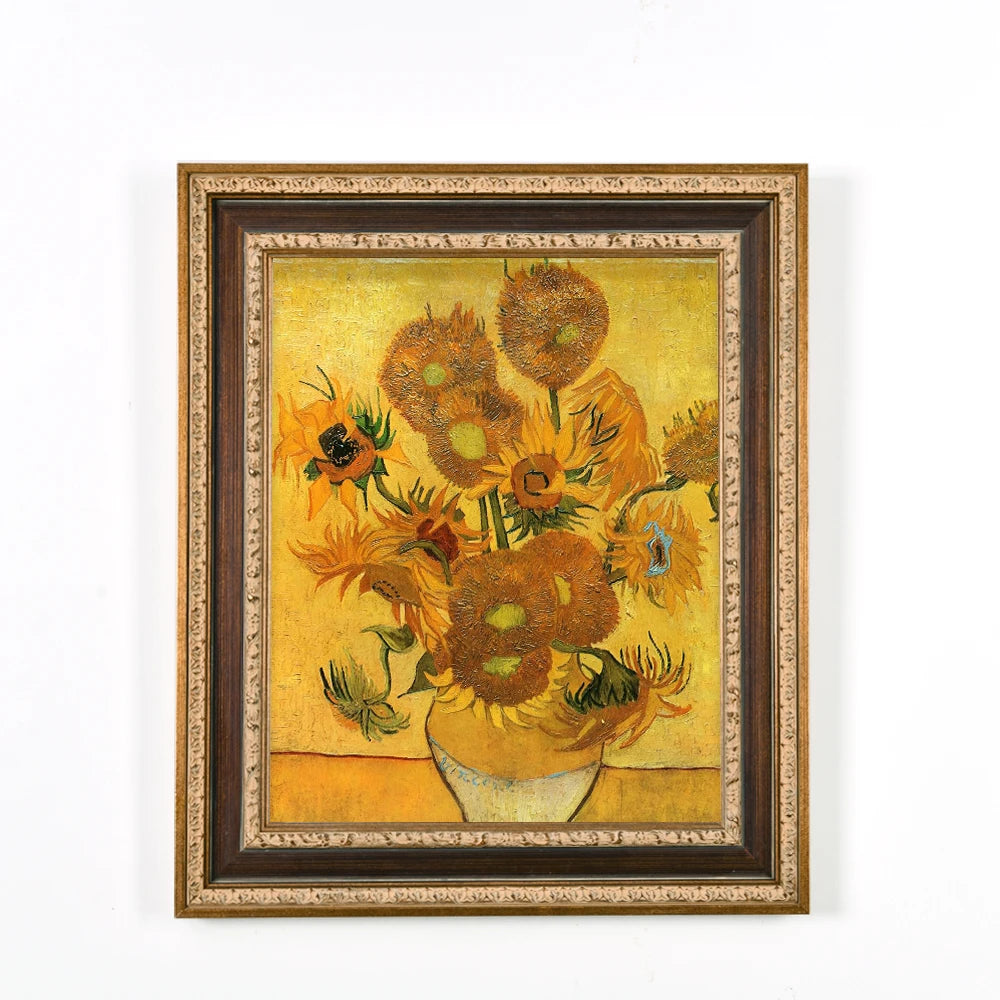 Custom Ornate European Design Solid Wood Canvas Art Oil Painting Frame Gold for Silver Mouldings Eco-Friendly Frame