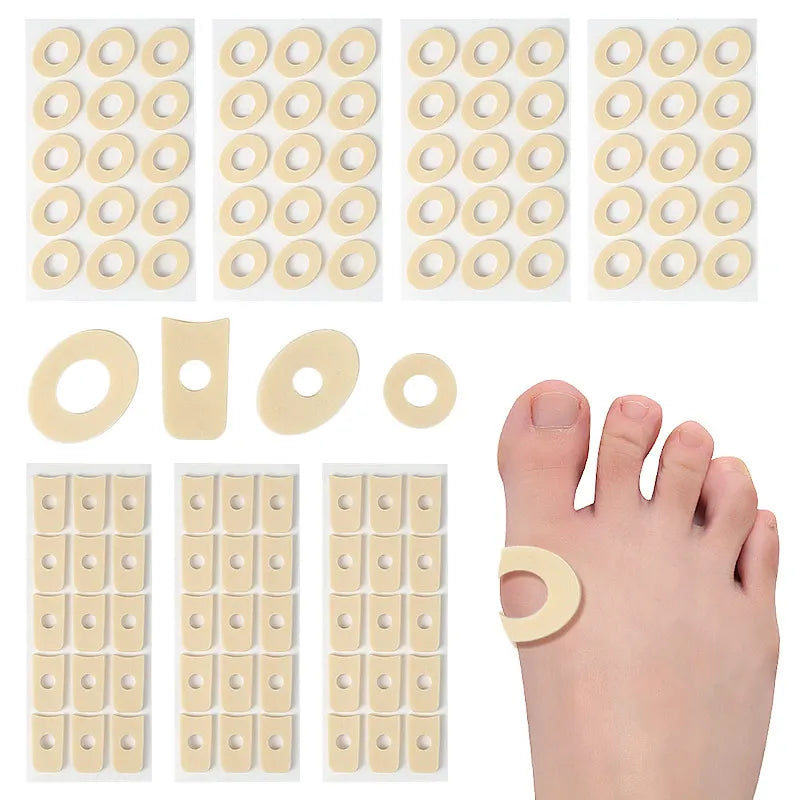 Soft Foam Callus Cushions Toe and Foot Protectors Corn Cushions Toe Pads for Feet Toes Heel or Side of Foot Callus Pads