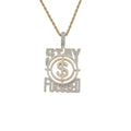 CN404 Hip Hop Brass Setting CZ Pendants Necklace Iced Out Jewelry