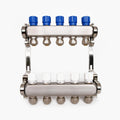 Modern Design Stainless Steel Underfloor Heating Manifold Collector Flow Meter Thermostatic Mixing Valve 220V for Hotel