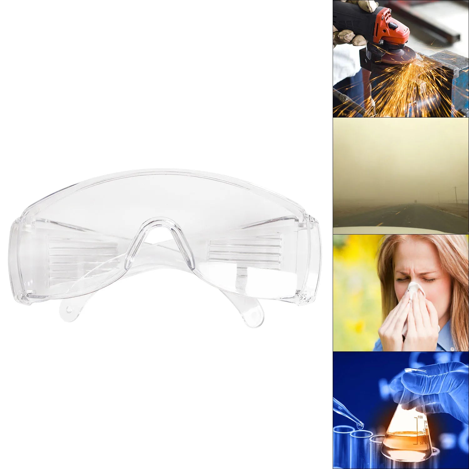 Hot-Selling Lightproof and Spatterproof Protective Glasses in 3 Colors for Soldered Jewelry Making