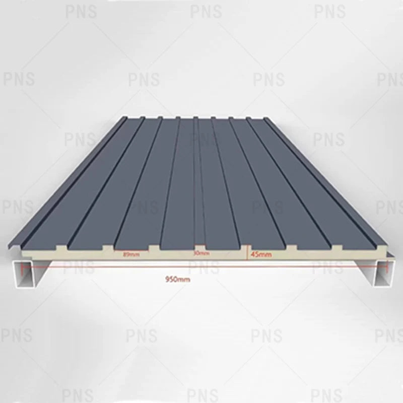 Modern Sandwich Insulation Panels for Sale for Workshops Hospitals Villas Construction Waterproof PU Roofl Panel for Buildings