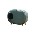 Hot Selling Factory Supply Cat Litter Box House Pet Furniture Cat Clean Litter Box Pet Cleaning Set Plastic Pet Supplies