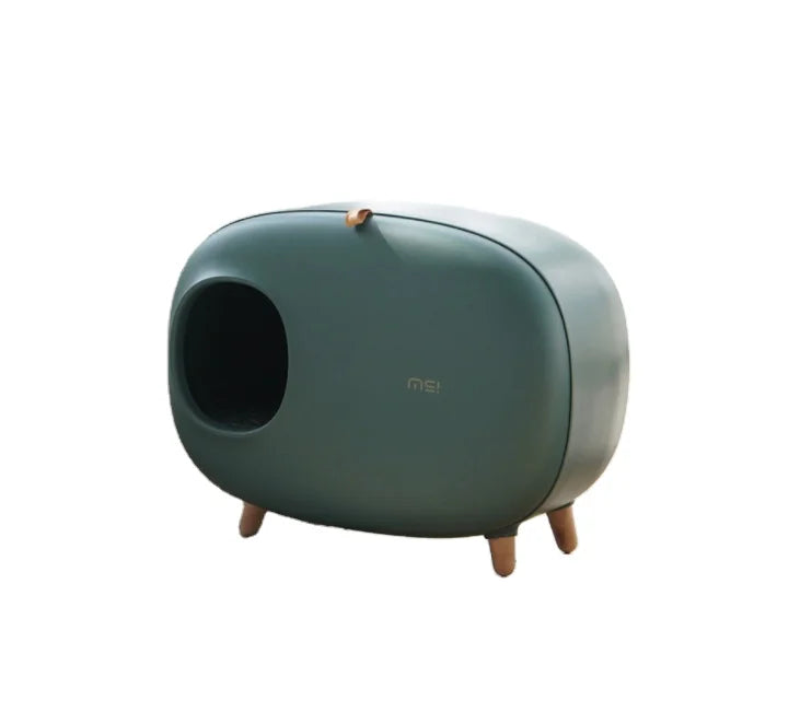 Hot Selling Factory Supply Cat Litter Box House Pet Furniture Cat Clean Litter Box Pet Cleaning Set Plastic Pet Supplies