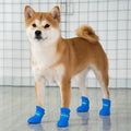 Cross-Border Modern Non-Slip Waterproof Eco-friendly Silicone Golden Retriever Dog Rain Boots Candy Color Running Walking Pet