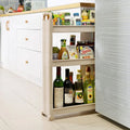 Crevice Rack Kitchen Toilet Bathroom Refrigerator Gap Storage Rack Movable Room Seam Finishing Rack Floor Narrow