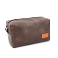 Personalized Gift Faux Leather Bag Waterproof Men Make up Travel Bags Toiletry Wash Organizer Bag Shaving Dopp Kit Case