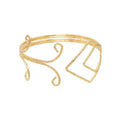 Golden Silver Alloy Fashion Irregular Simple Bracelet Bangle Cuff Jewelry Armlet Gift for Girls Women