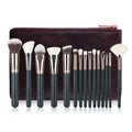 2021 Best Seller YiHuaLe Rose Gold Synthetic Makeup Brushes 15pcs Makeup Brush Set Private Label Make up Brushes