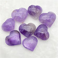 Wholesale Natural Purple Crystal Heart Shaped Amethyst Heart