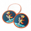 Fashion Design Custom Cute Cartoon Logo Transfer Printing Dye Sublimation Patches for Kids Clothing