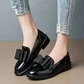 Y Women Singles Soft Wearable Non-slip Block Heel Mary Jane British Style Black butterfly Loafer Shoes for Ladies