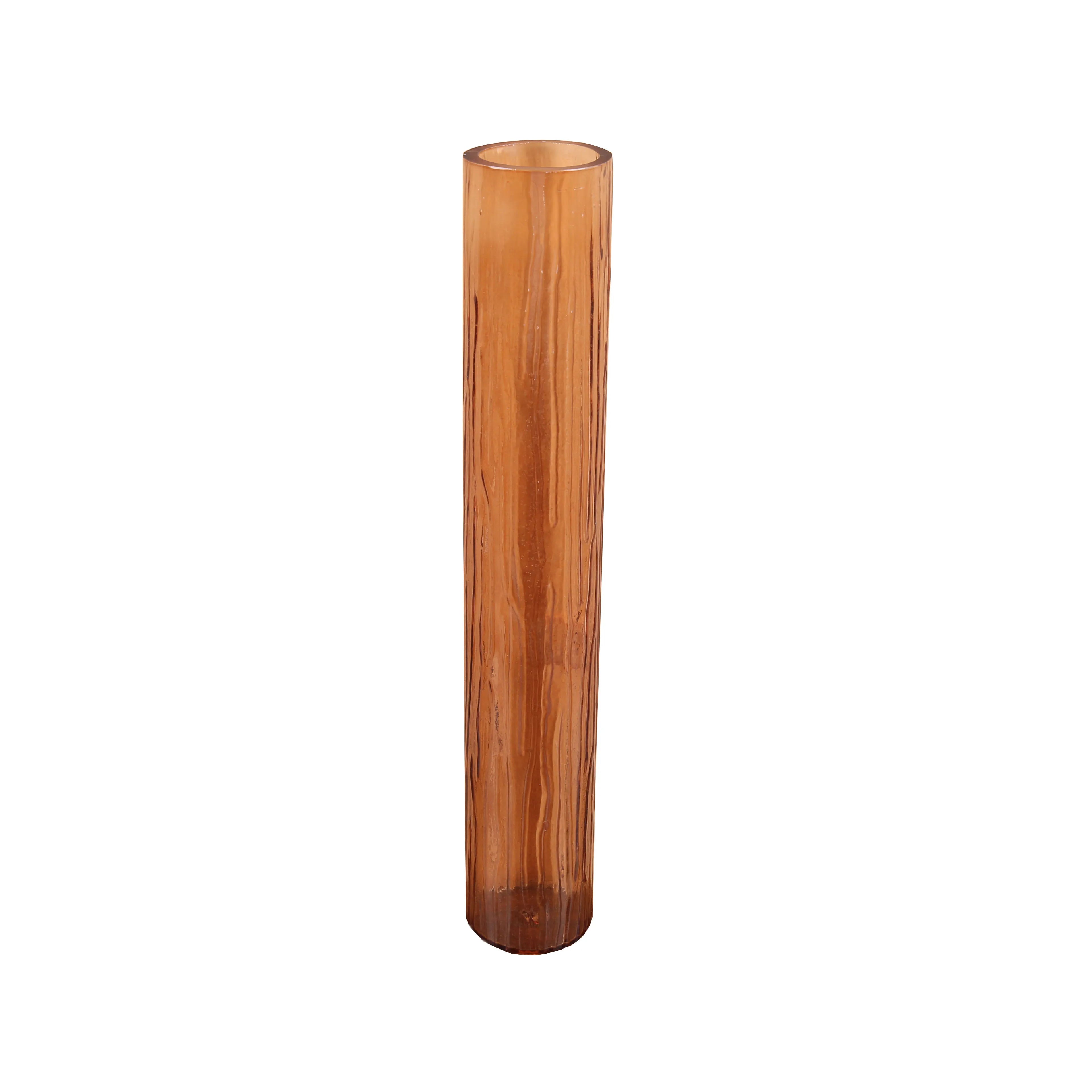 Factory Wholesale Simple Cylinder Glass Lamp Shade Chinese Traditional Mediterranean Colorful Replacement Glass Lamp Shade