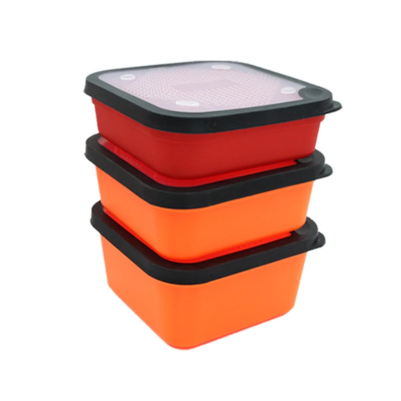 Selco Wholesale Portable Pp Bait Box Feeder Fishing Lid Waterproof Carp Bait Box