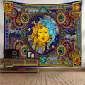 Wholesale Digital Printing Tarot Sun and Moon Mandala Home Decoration Tapestry
