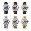 AESOP High Quality Men's Flying Tourbillon Watch  Fashion Blue Earth Automatic Mechanical Watch for Men  Custom logo