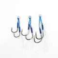 TAIGEK Jigging Fishing Hook TGTBSG01 2/0 3/0 4/0 Feather PE Line Twin Jigging Assist Hooks China