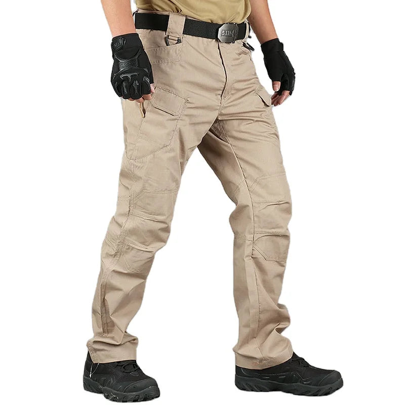 New Tactical Cargo Pants Men Outdoor Waterproof Elastic Hiking Hunting Trousers Casual Multi Pocket Pants Male Work Jogger Wear MegaBDM