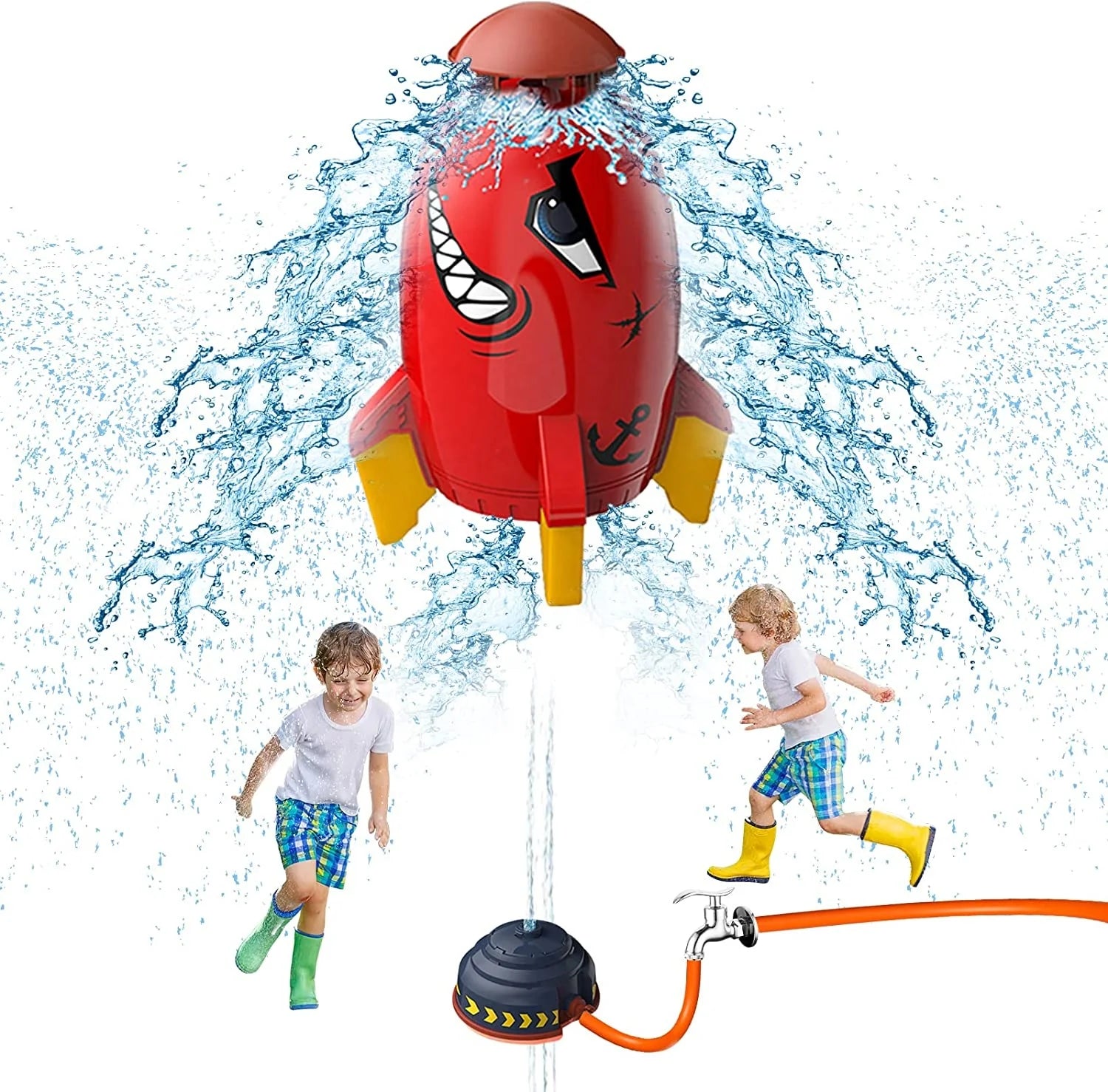 Hot Selling Sprinkler Launcher Outdoor Water Toys for Kids Rotation Water Spray Sprinkler Toy