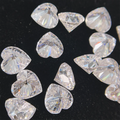 SICGEM Wholesale Heart Cut White Loose Moissanite Gemstones 2.5mm to 9mm with GRA Certificate