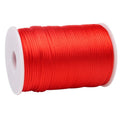 Factory Sale Red 3mm Coated Drawstring Rope Crochet Cord for Bags Garment Shoes DIY