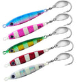 Fishing Metal Jig Lure 20g 30g 40g 60g 80g PVC Bag Set of Baits 15 Grams in Case Fishing Tackle 3 15 3D Lure Eyes with Hook 2pcs Saltwater Fishing Lures Jigs