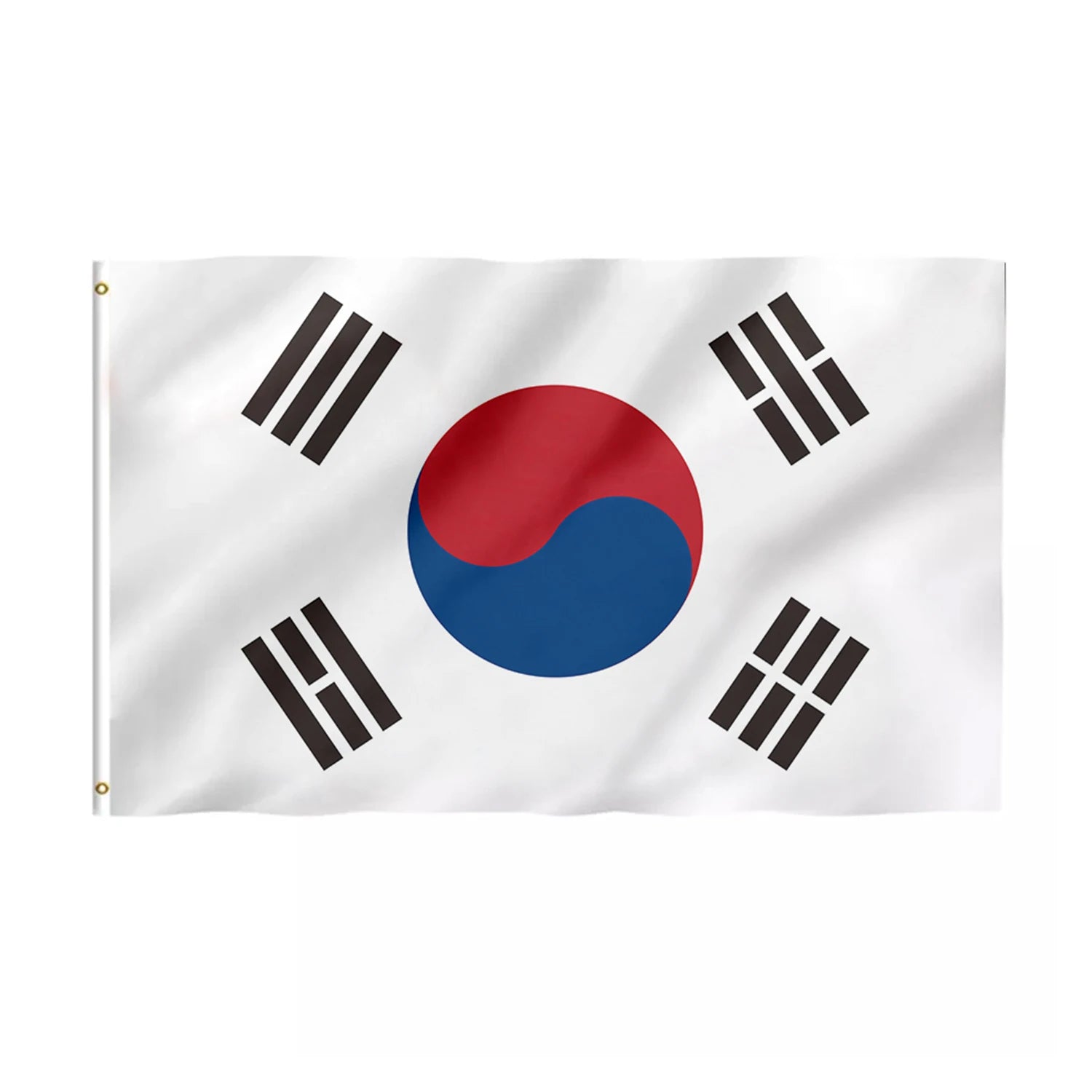 Goods in Stock Promotional Product 3x5 Ft South Korea Flag 100% Polyester With Brass Grommets South Korea Flags