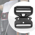 Durable 38mm Zinc Alloy Tactical Quick Release Buckle Adjustable Backpack Metal Side Release Buckle 1.5inch