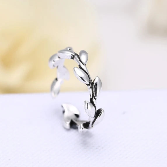 FY-JZ371 Factory Wholesale Retro Rings for Women Jewelry Fashion Open Adjustable Leaf Ring