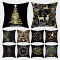 Christmas Decorations Home Decor Christmas Pattern New Year Pillow Case Linen Christmas Cushion Cover for Sale