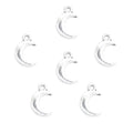100pcs/bag Antique Silver Color Alloy Metal Moon Pendant Charms for Jewelry Making Diy Handmade Jewelry 15*10mm L625