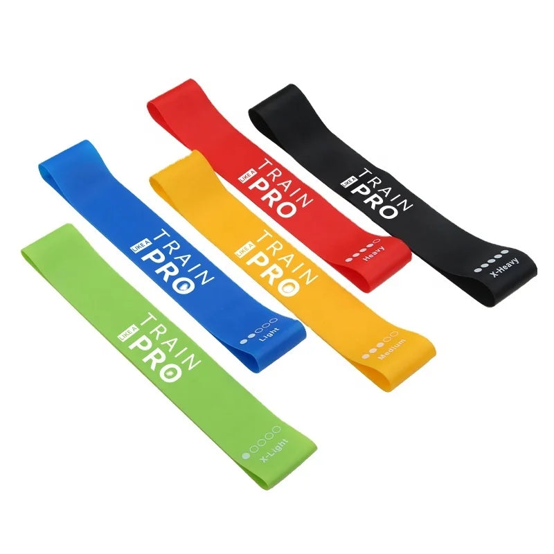 RTS High Elastic Silicone Arm Resistance Band Set Portable Loop Gym Hip Circle Band
