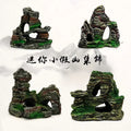Mini Fish Tank Decorations Mountain View Aquarium Ornament Tree House Cave Bridge Fish Tank Decoration