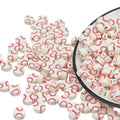 Hot Selling 10mm Ball Shaped Soft Ceramic Clay Porcelain Slices Mixed Color DIY Handmade Jewelry Making Necklace Bracelet