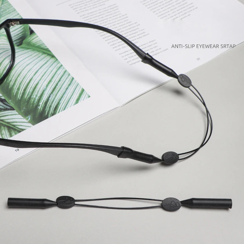 New Fashion Custom High-grade Ultralight Adjustable No Tail Silicone Eyewear Retainer Glass Holder Cord Sun Glasses Strap
