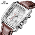 MEGIR Watch 2028 Hot Sell New Luxury Watch Leather Waterproof Casual Business Mens Clock Relogio Masculino Watches Men Wrist