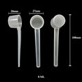 4g / 8ml Plastic Flat White Kitchen Measuring Spoon Transparent Bulk Measuring Spoon for Laboratory